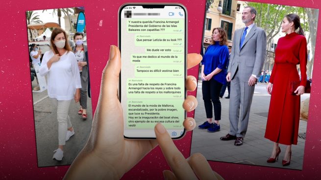 Los whatsapps de los comerciantes de moda de Palma criticando que Armengol «va siempre con zapatillas»