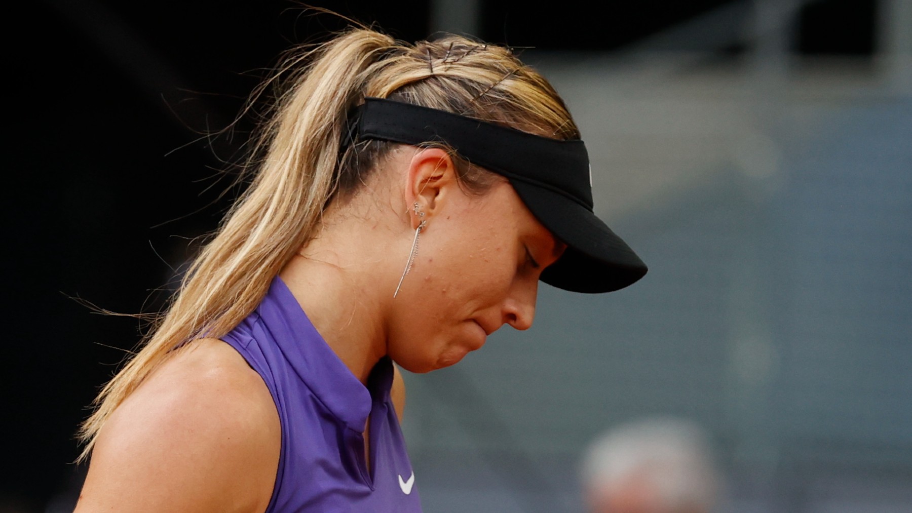 Badosa, en el partido ante Halep. (EFE)