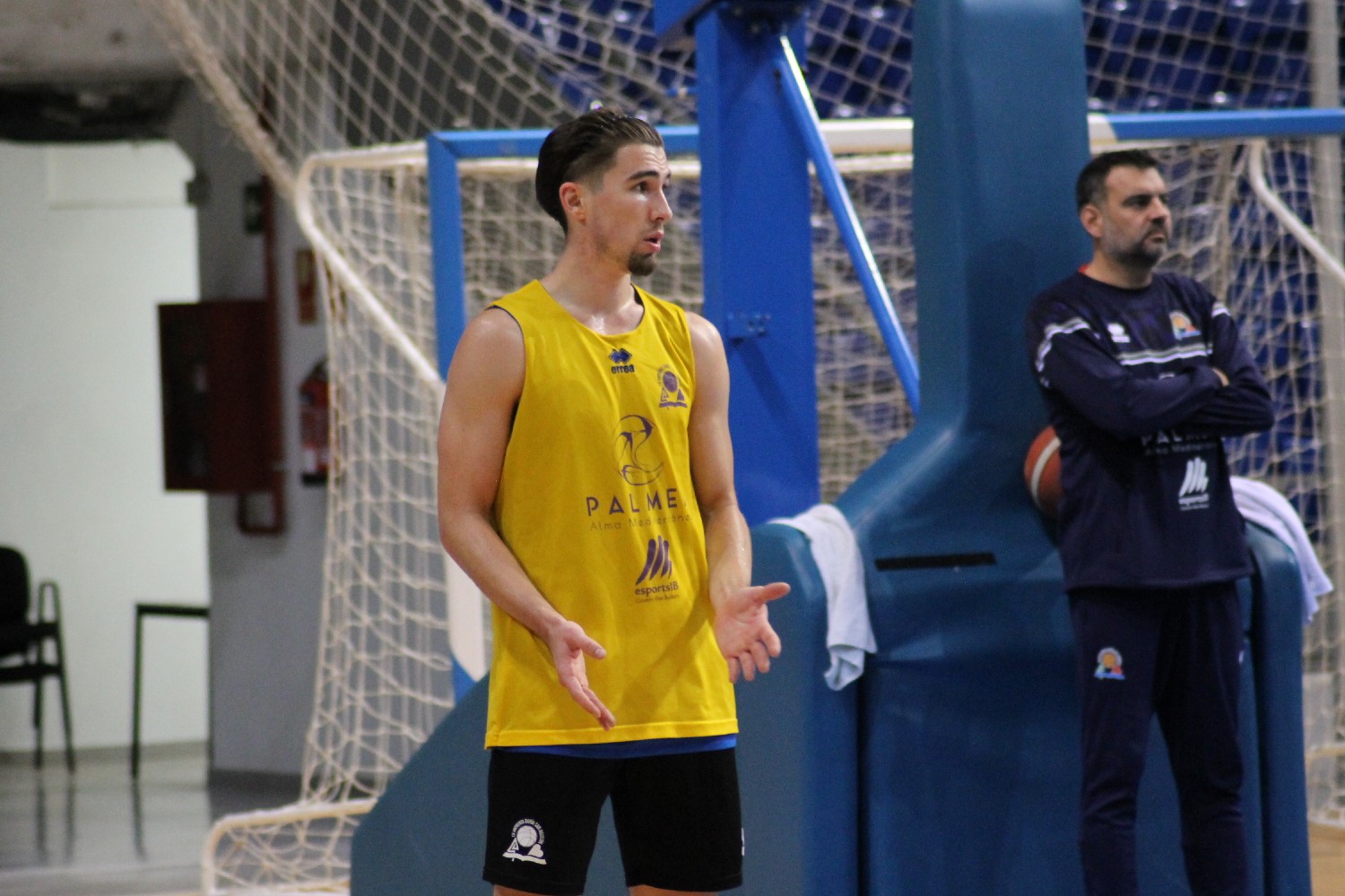 Van Beck, en un entrenamiento