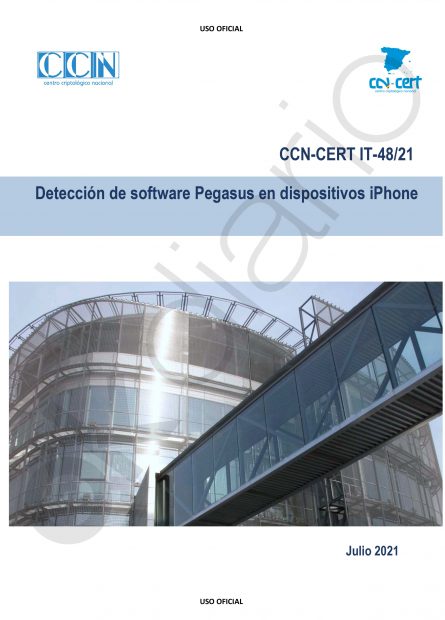 Manual para detectar Pegasus elaborado por el CNI.