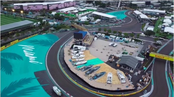El ‘puerto’ de Miami y el agua falsa que han desatado una ola de críticas en la Fórmula 1