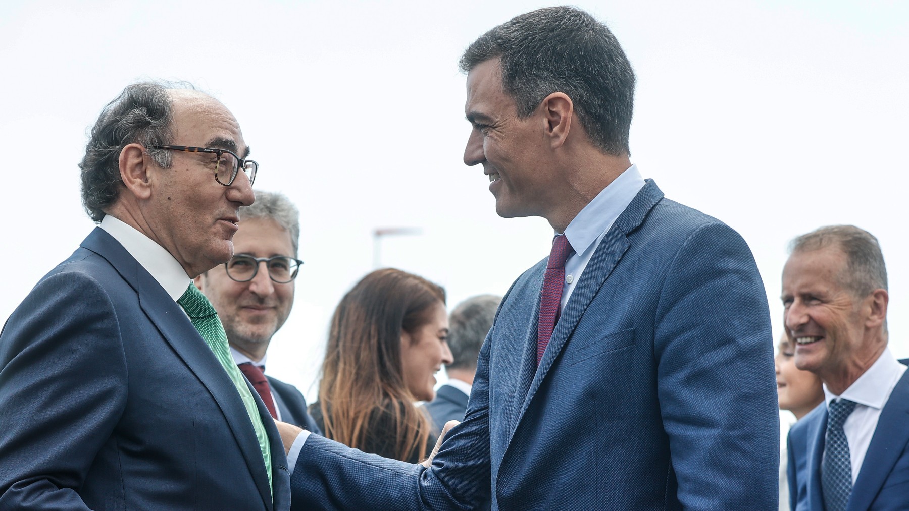 Ignacio Galán (Iberdrola) y Pedro Sánchez.