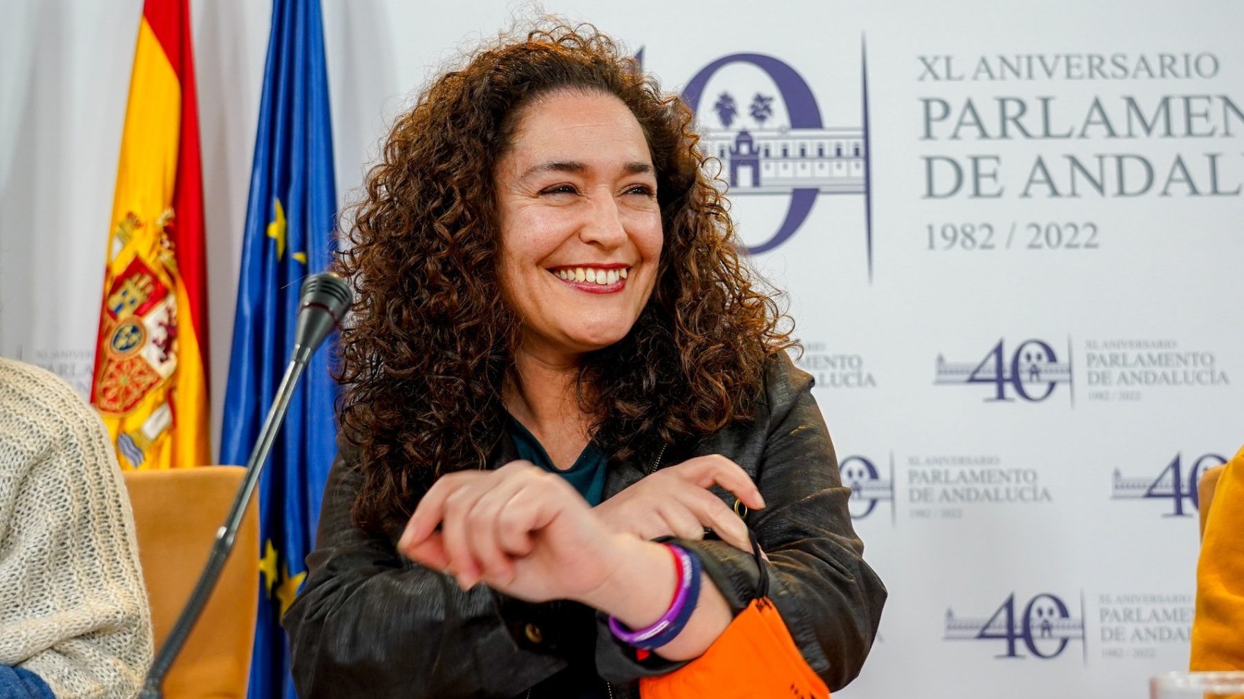Inmaculada Nieto, candidata de Unidas Podemos por Andalucía a la Junta (EDUARDO BRIONES / EUROPA PRESS).