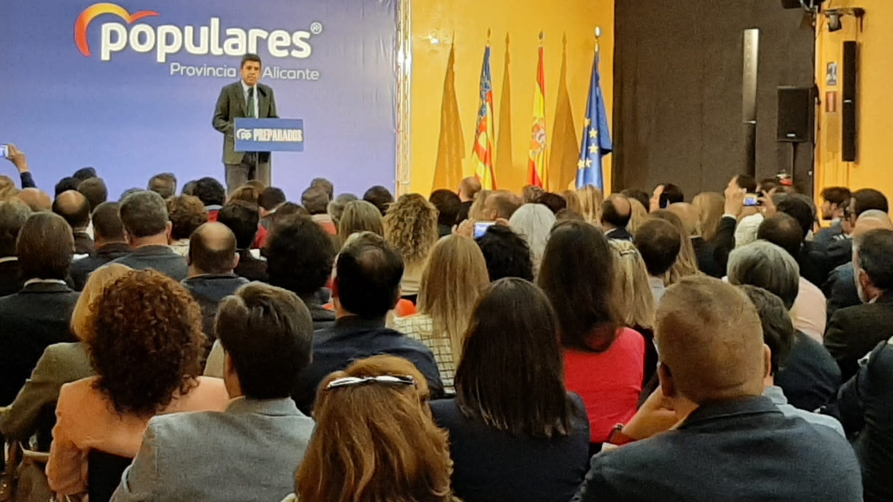 Mazón en el Comité Ejecutivo del PP valenciano, provincial y local de Alicante.