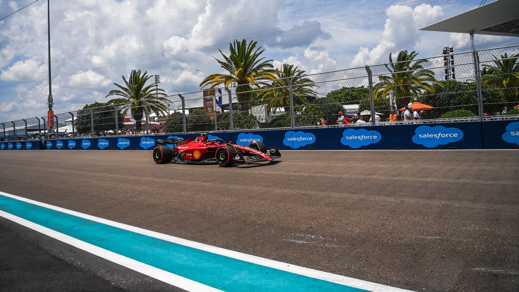 Carlos Sainz, en el Gran Premio de Miami de Fórmula 1. (AFP)