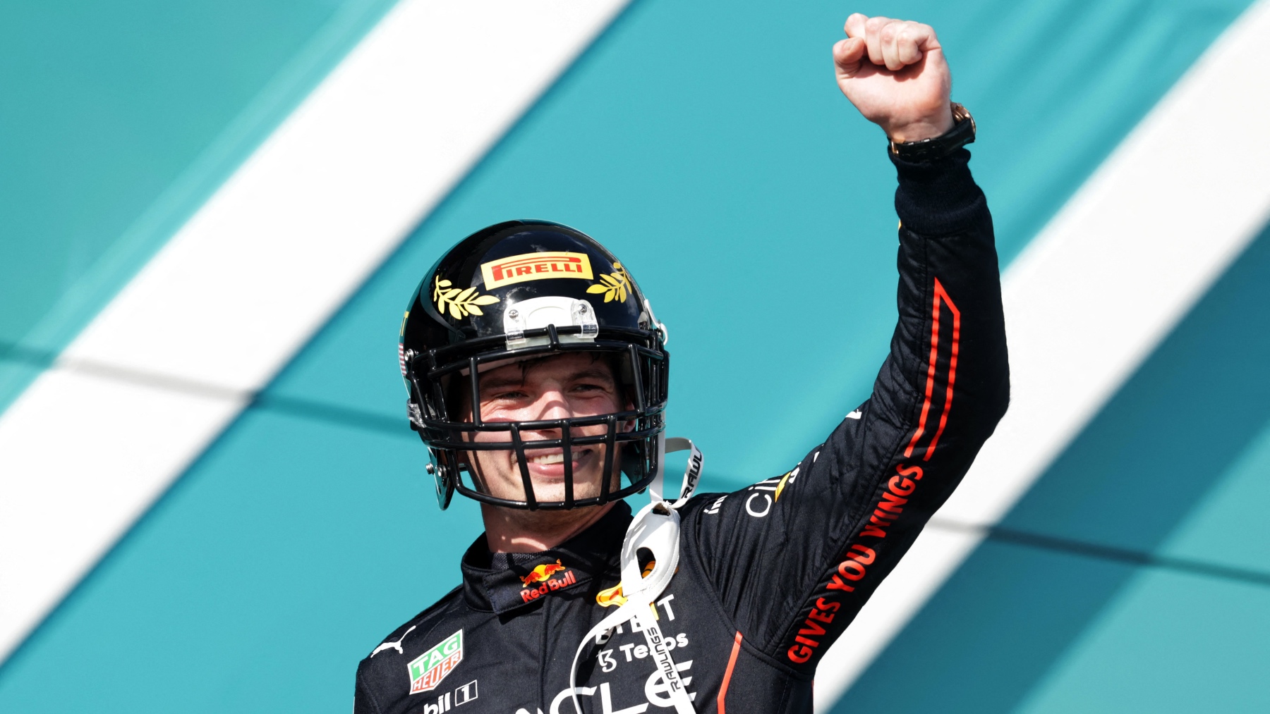 Max Verstappen se lleva el Gran Premio de Miami de Fórmula 1. (AFP)