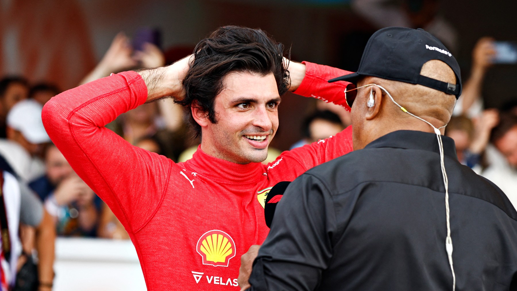 Carlos Sainz tras la carrera. (AFP))