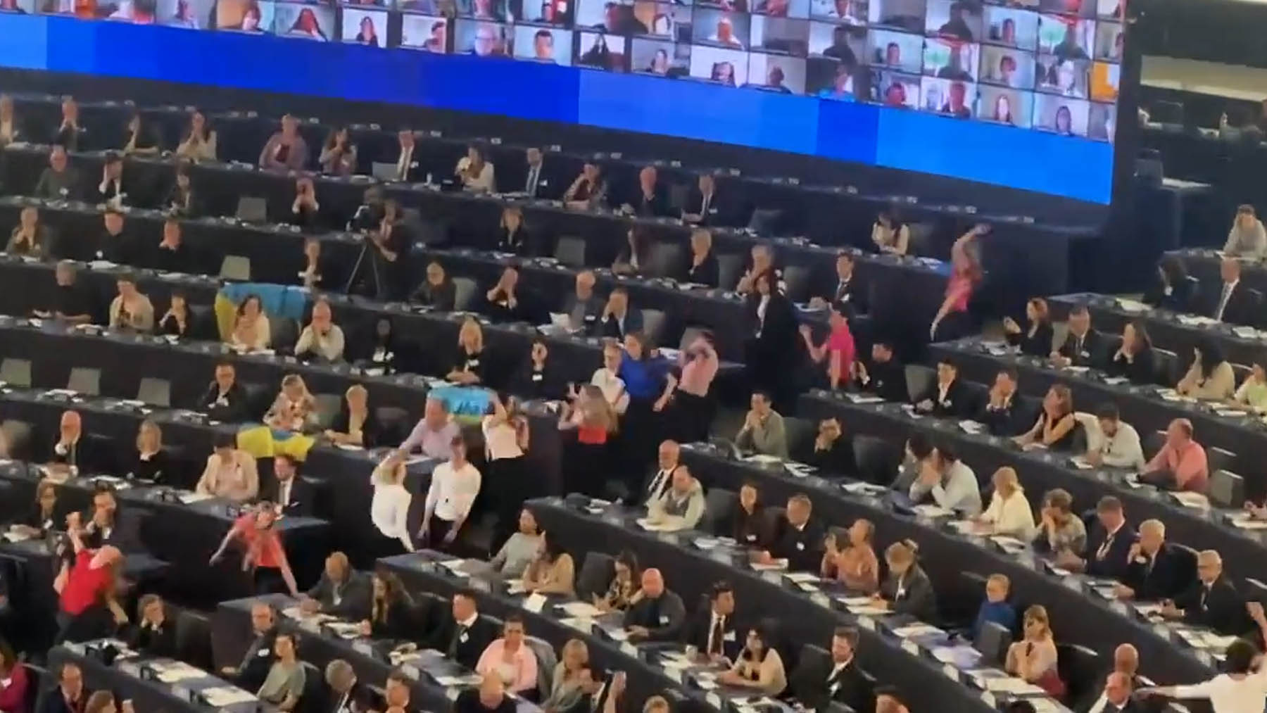 Danza en el Parlamento Europeo.