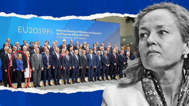 Calviño no se atrevió a hacer su numerito feminista en un Ecofin rodeada de ministros europeos