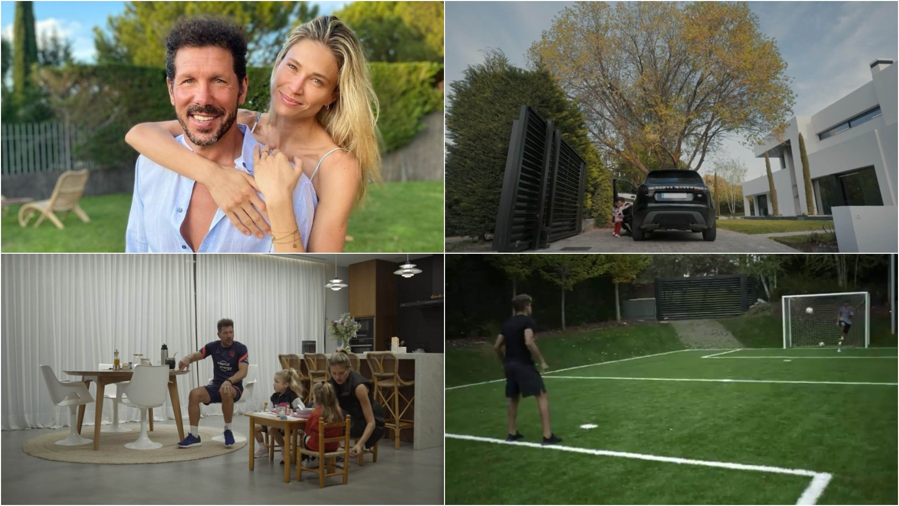Simeone, su mujer y su casa.