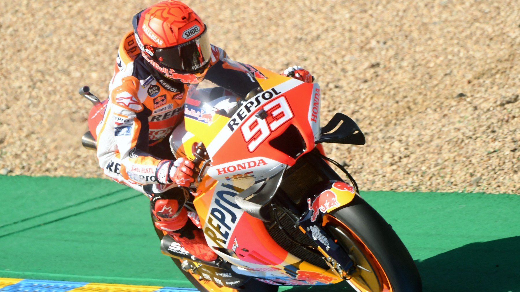 Marc Márquez durante el GP de Francia de MotoGP. (AFP)