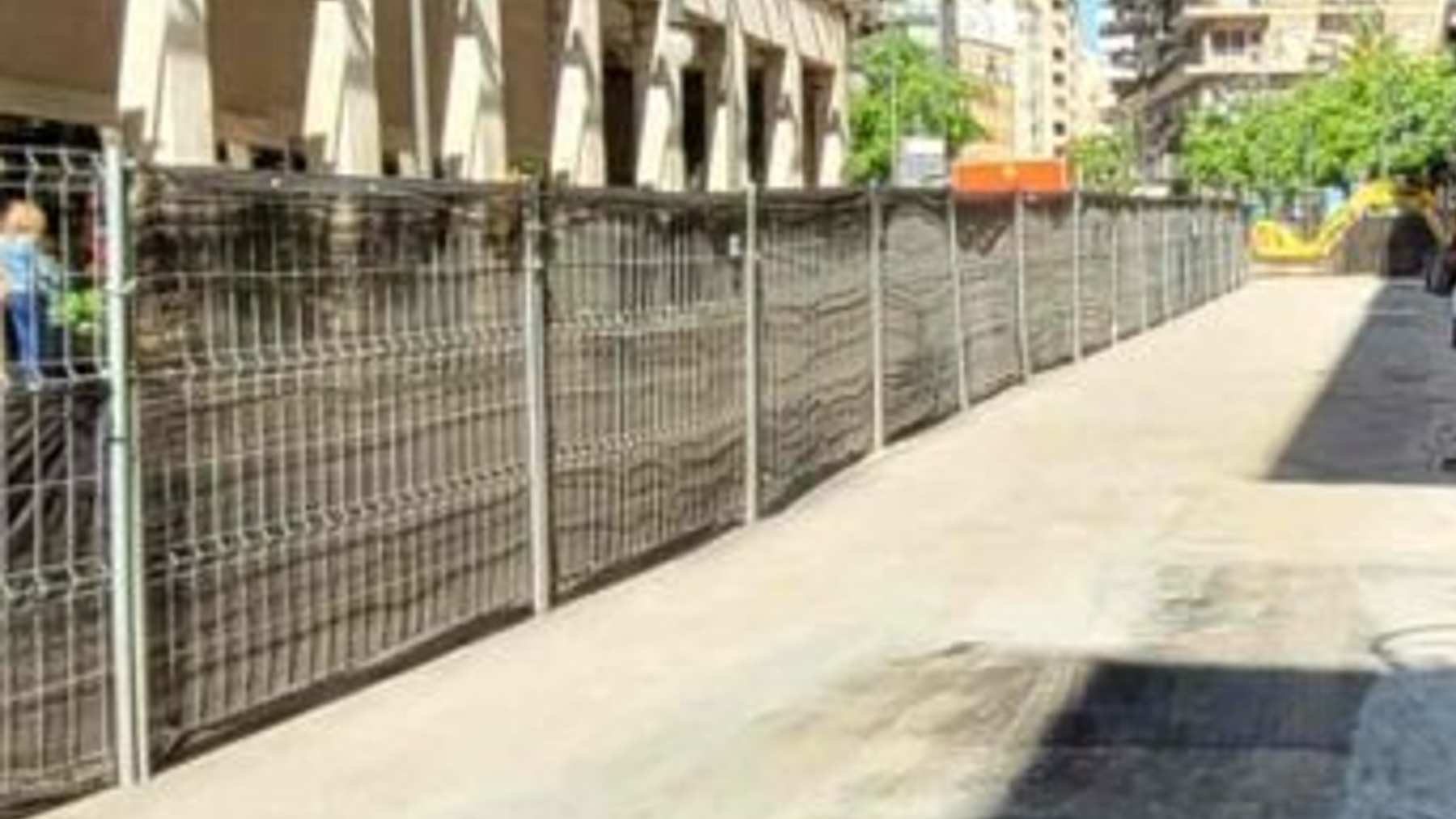 Imagen de las obras que ejecuta el Ayuntamiento de Palma en la avenida Jaime III.
