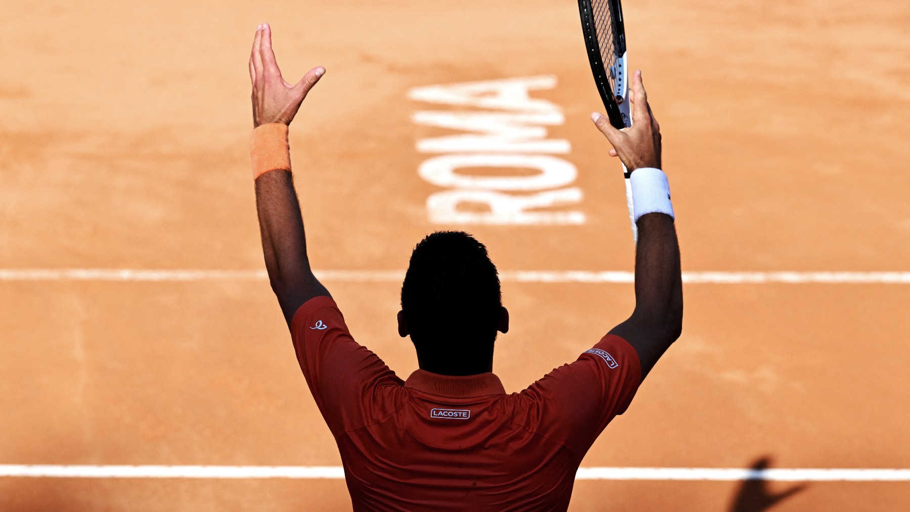 Novak Djokovic celebra el Masters 1000 de Roma 2022. (AFP)