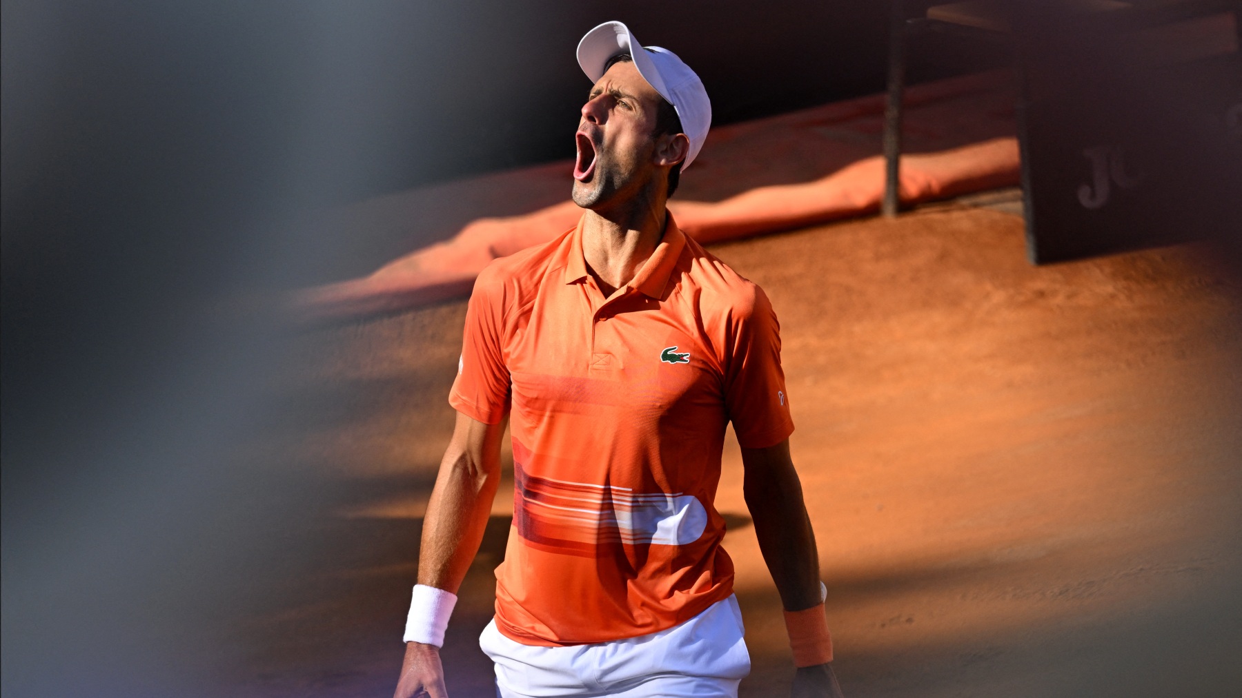 Djokovic celebra un punto en la final. (AFP)