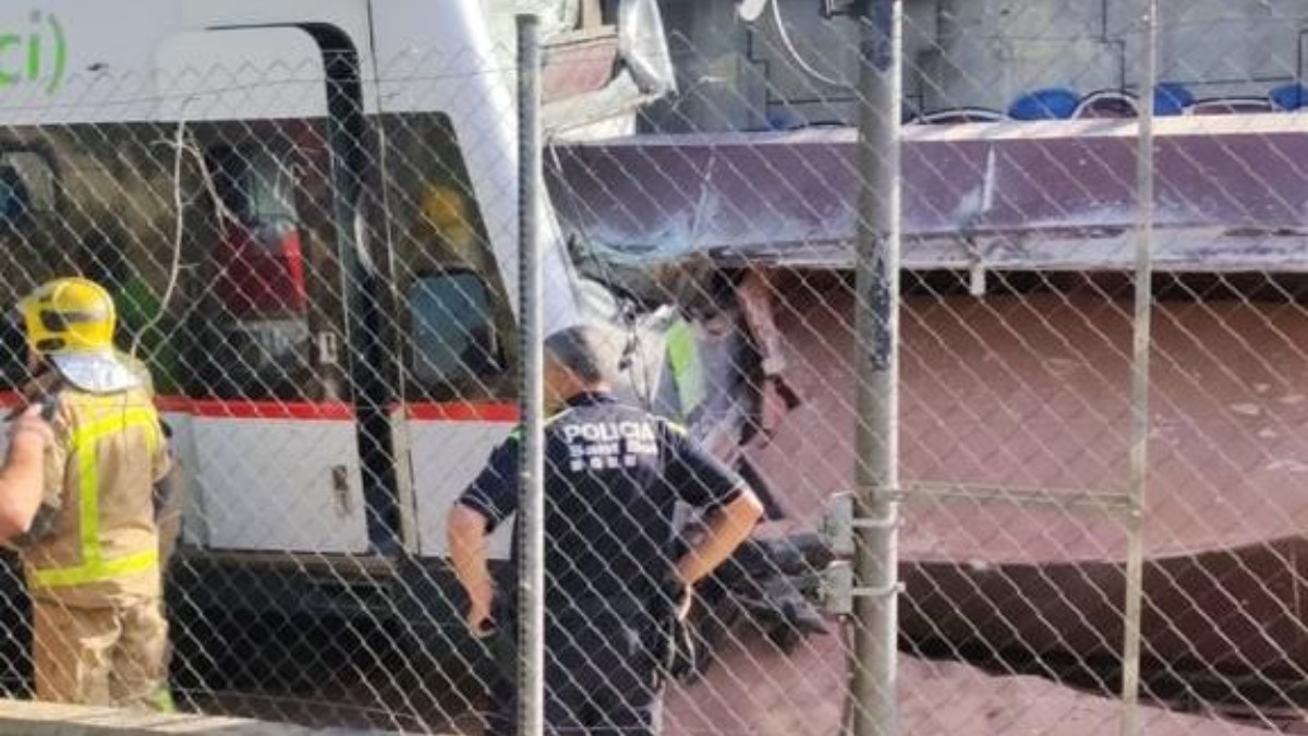 Accidente de tren en Barcelona.