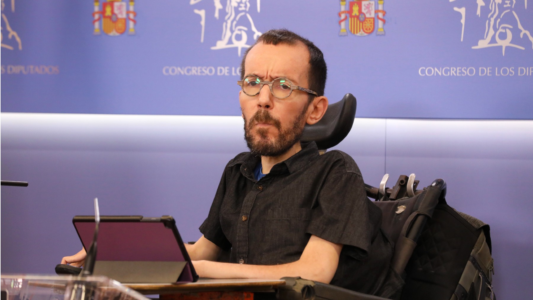 El portavoz de Podemos en el Congreso, Pablo Echenique. (Foto: EP)
