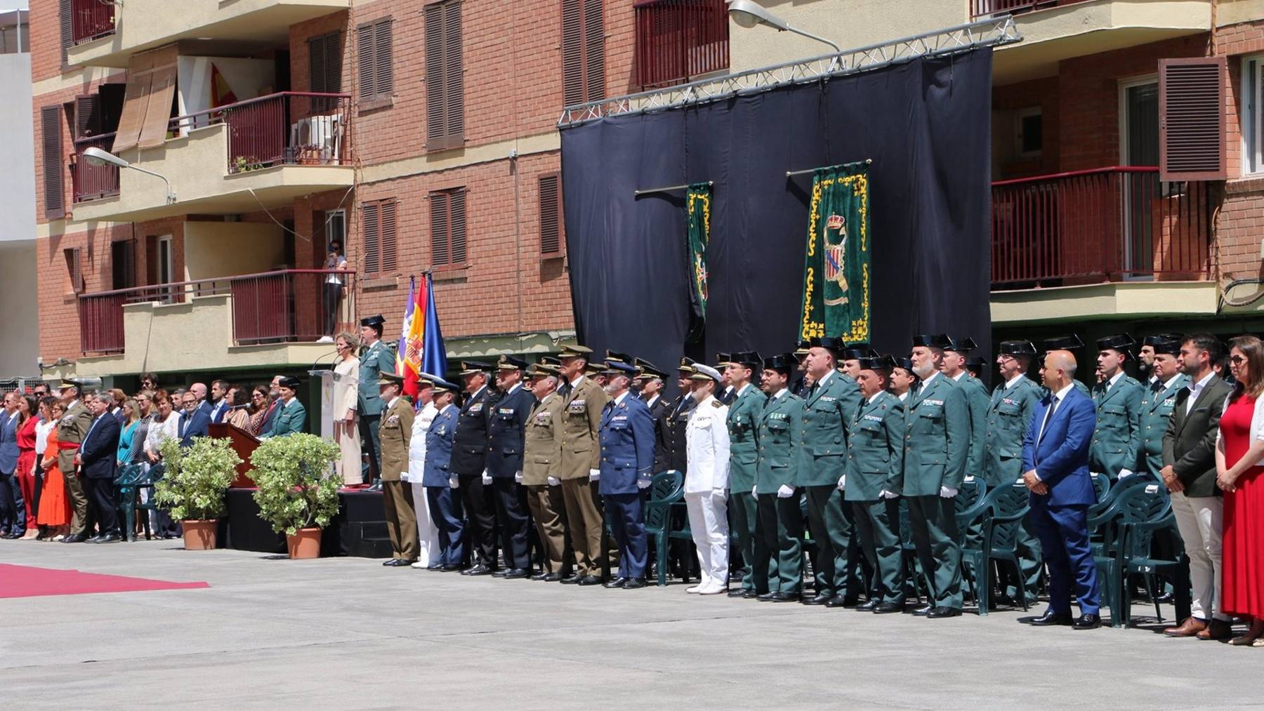 Celebración en Palma del 178 aniversario de la fundación de la Guardia Civil.