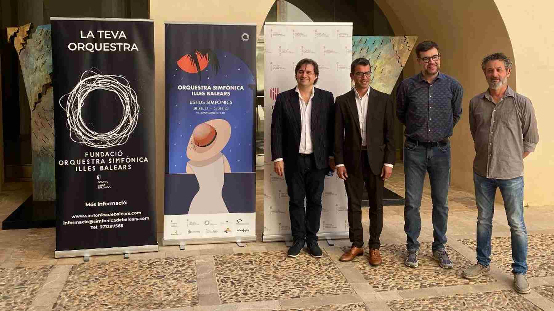 Pablo Mielgo, Miquel Company, Antoni Noguera y Pere Malondra, en la presentación del ciclo.