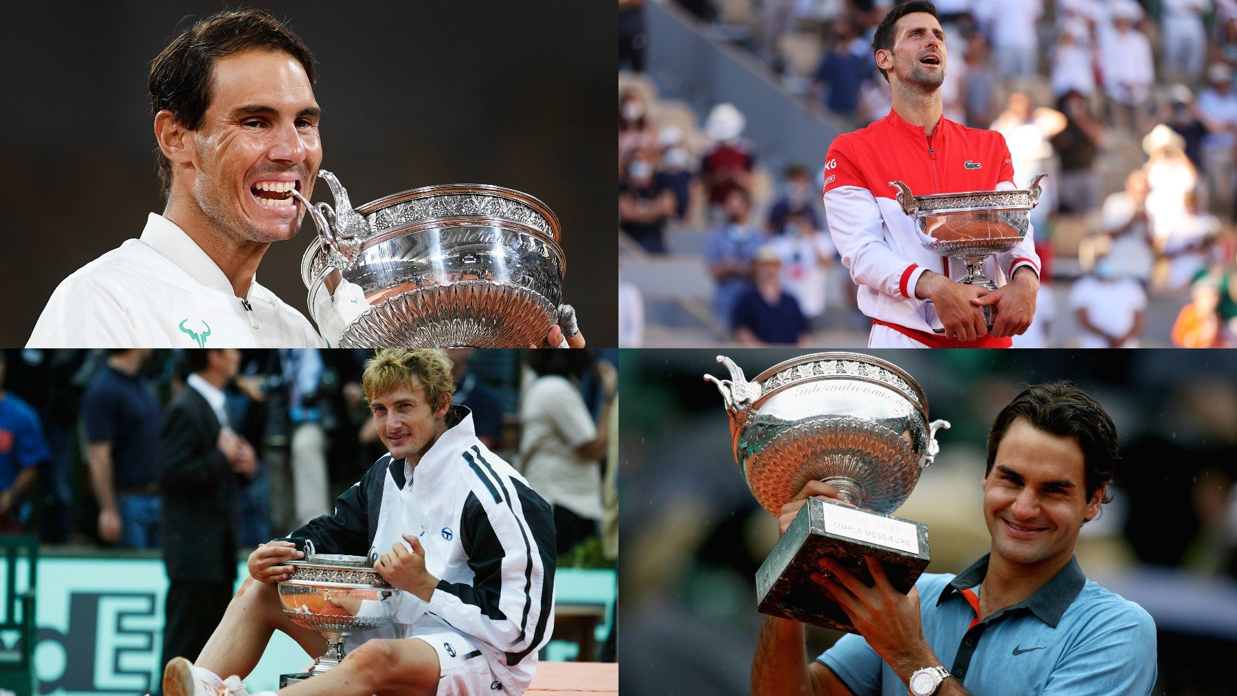 Todos los tenistas que han ganado Roland Garros.