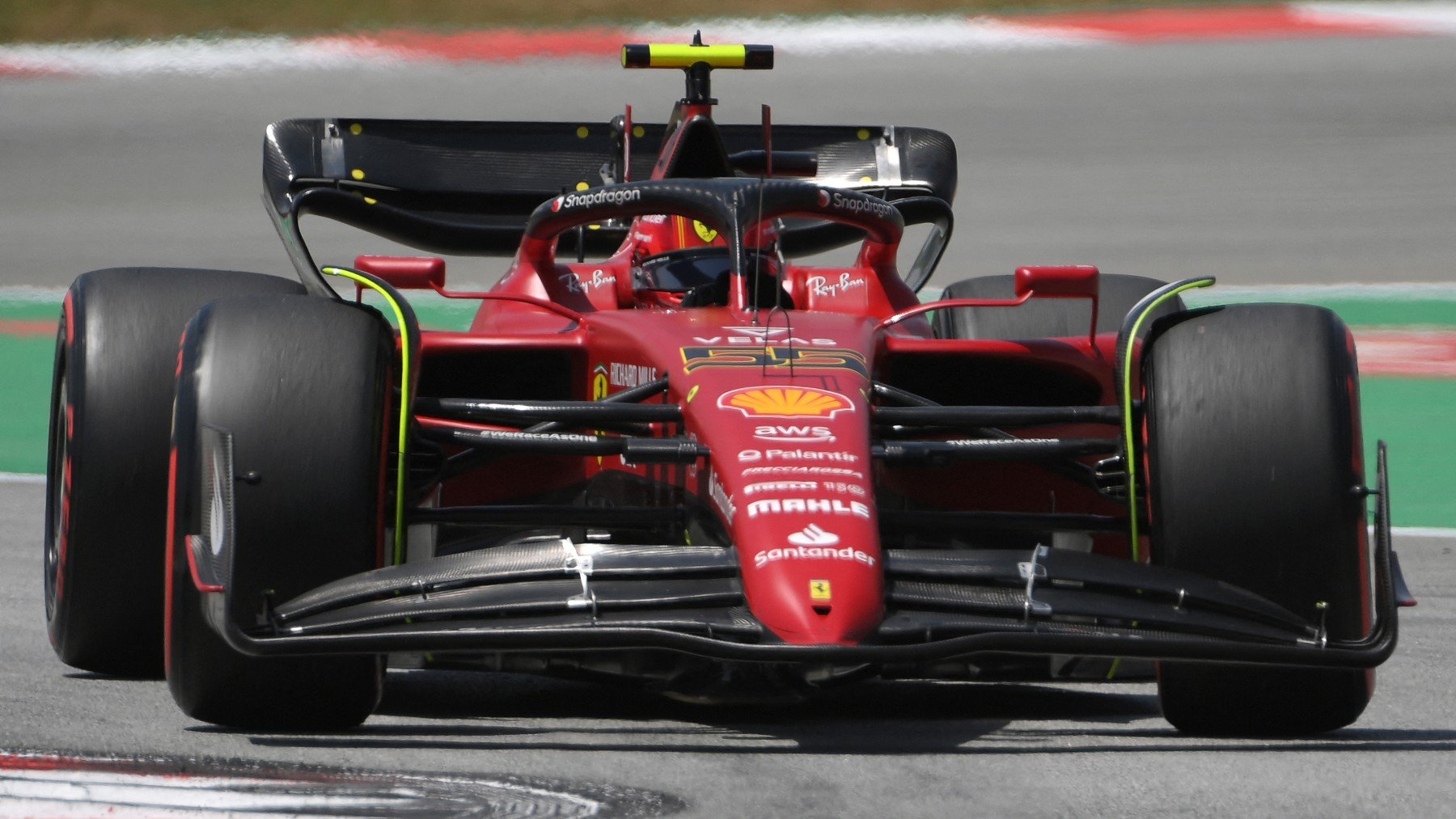 Sainz, en el GP de España. (AFP)