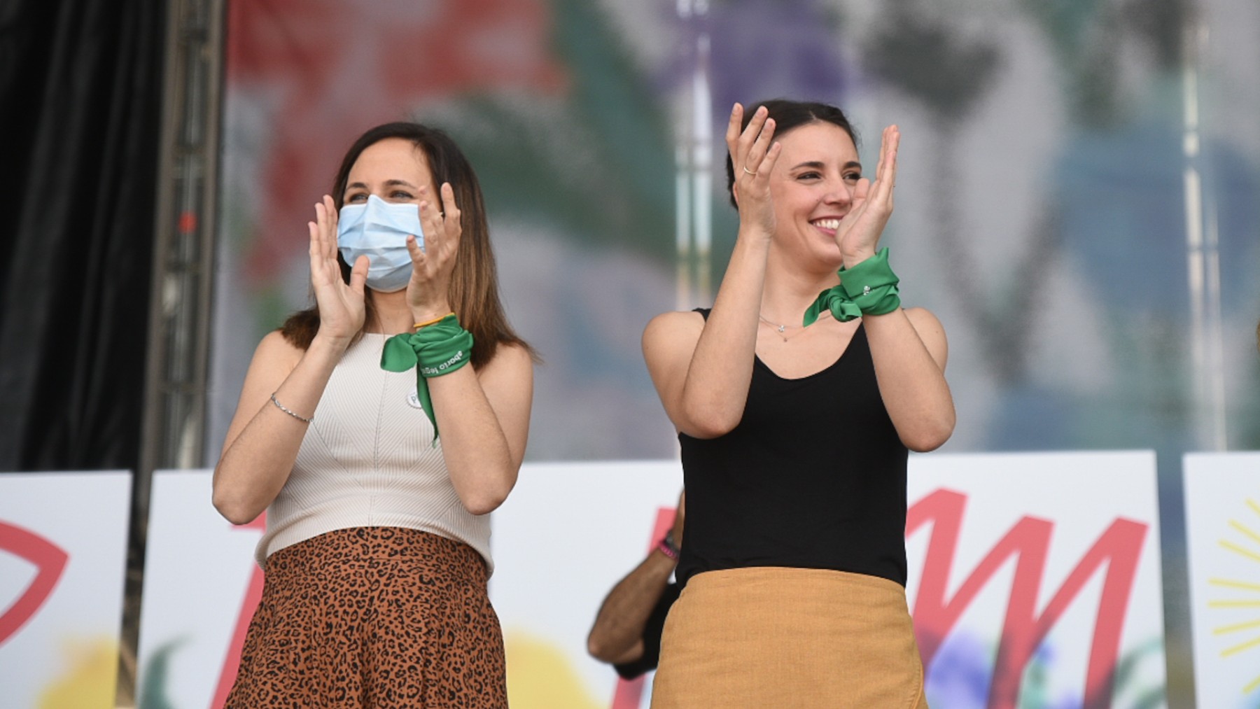 Las ministras Ione Belarra e Irene Montero.