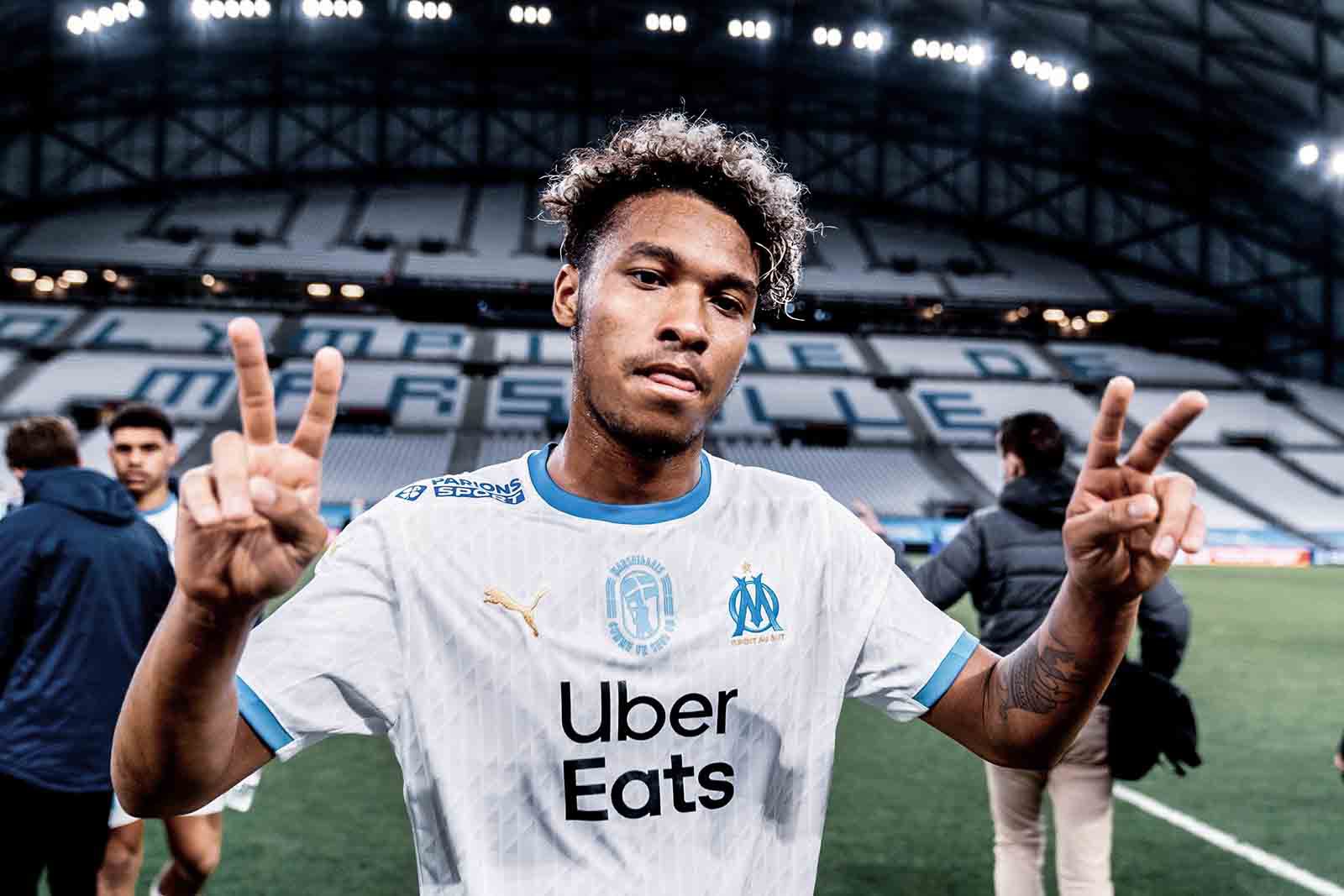 Boubacar Kamara, con el Olympique