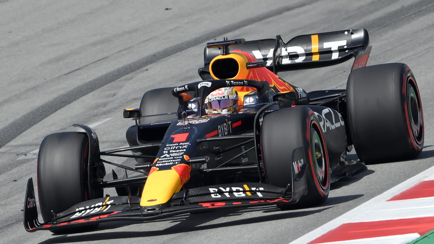 Verstappen, en el GP de España. (AFP)