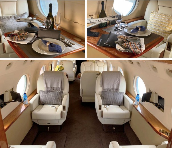 El jet privado que ha usado el Rey Juan Carlos. 