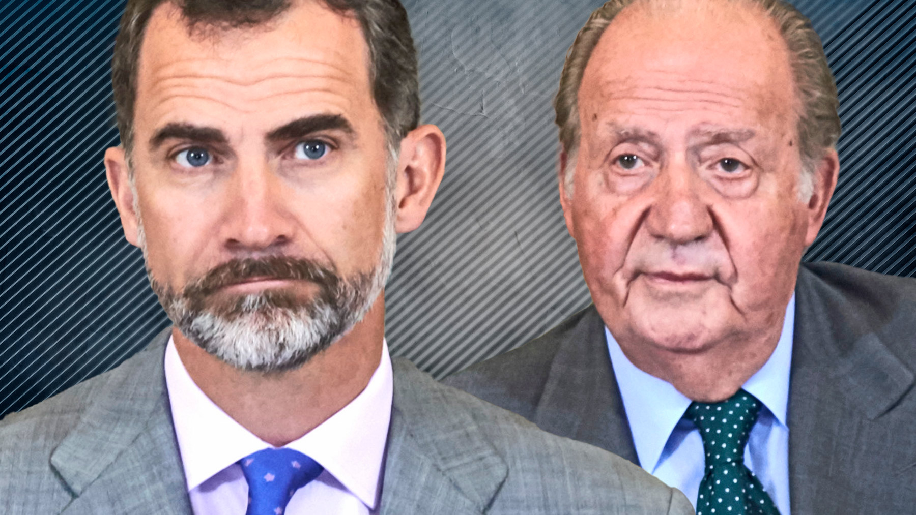 Felipe VI y Juan Carlos I.