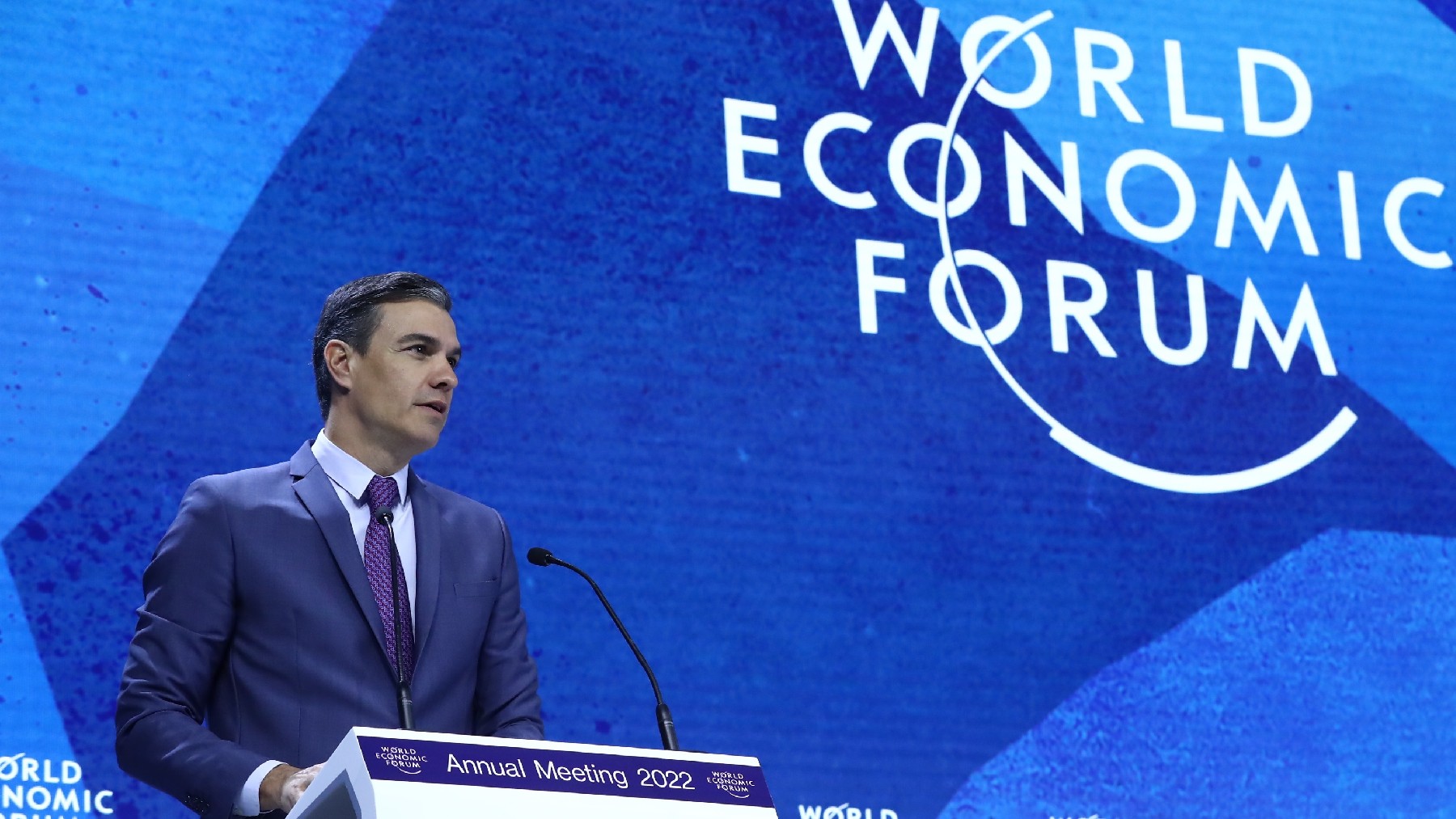 Pedro Sánchez en el Foro de Davos