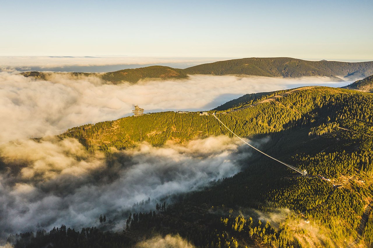 Así es el nuevo puente colgante más largo del mundo