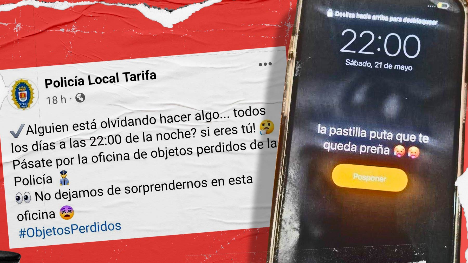 Mensaje difundido por la Policía Local de Tarifa (Cádiz) en redes sociales.