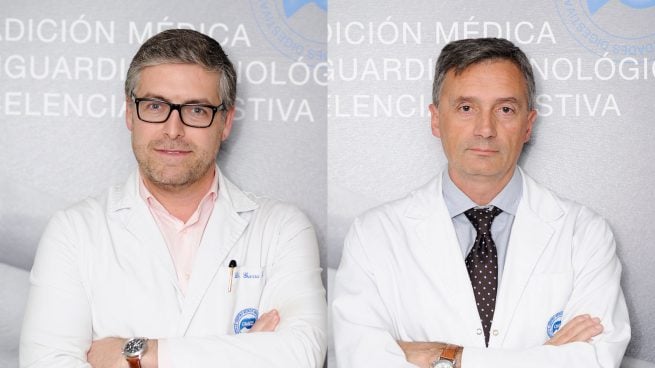 Los doctores Gonzalo Guerra Azcona y Pedro Mora Sanz.