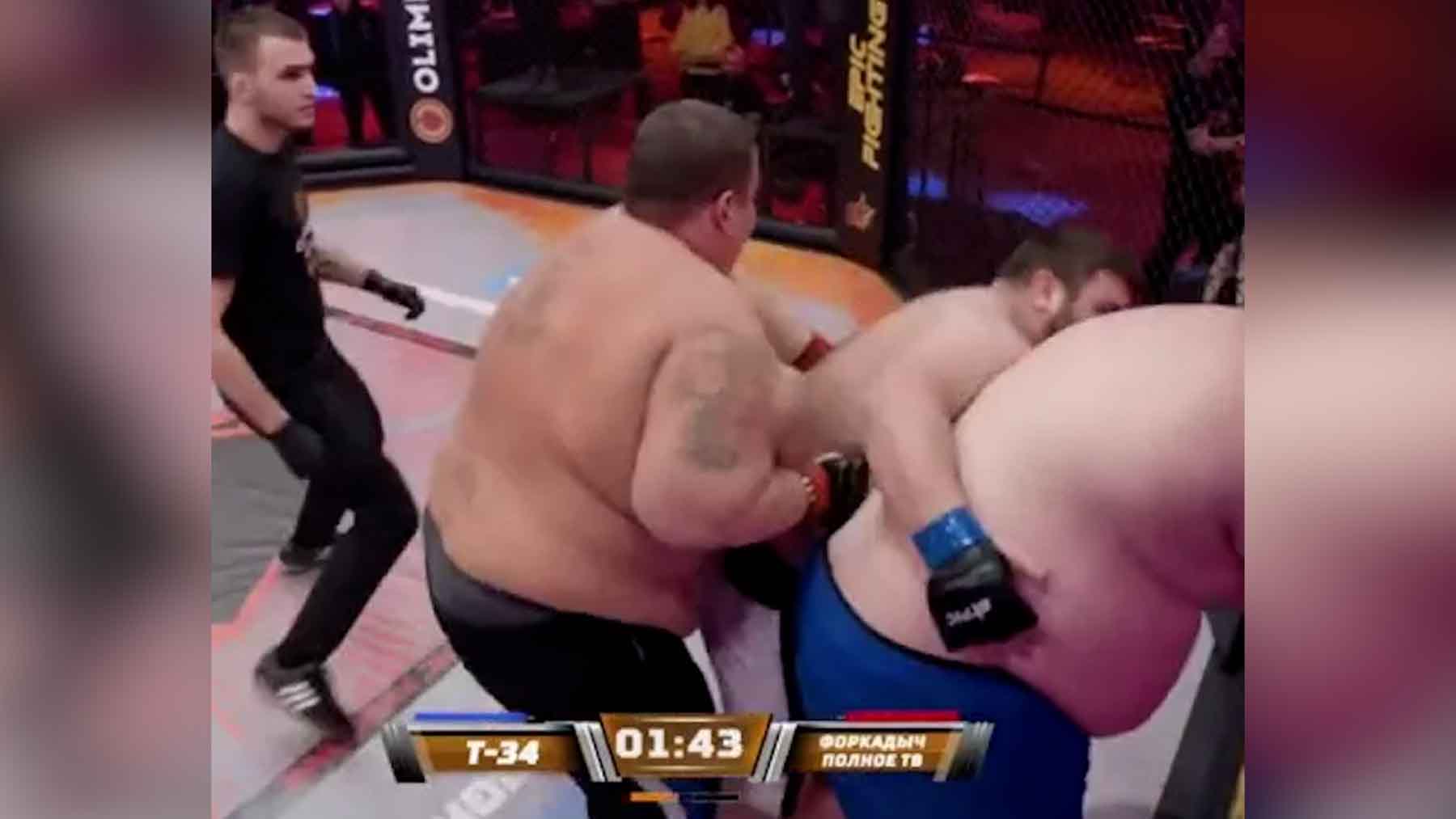 Combate dos contra uno en MMA: le sacan 226 kilos y esto ocurre en 20 segundos