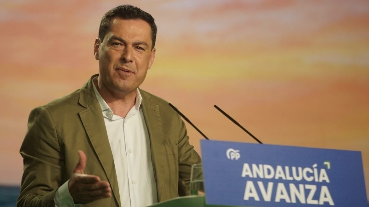 Juanma Moreno, presidente del PP Andaluz y de la Junta de Andalucía.