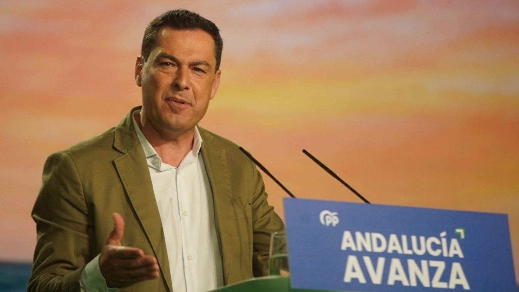 Juanma Moreno, presidente de la Junta y candidato del PP-A a la reelección (EDUARDO BRIONES / EUROPA PRESS).