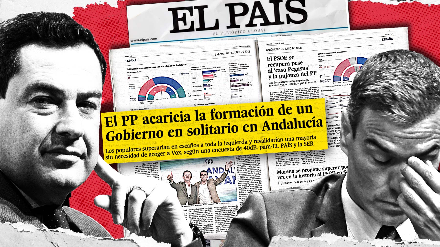 Juan Moreno, Pedro Sánchez y la edición de ‘El País’ de este lunes