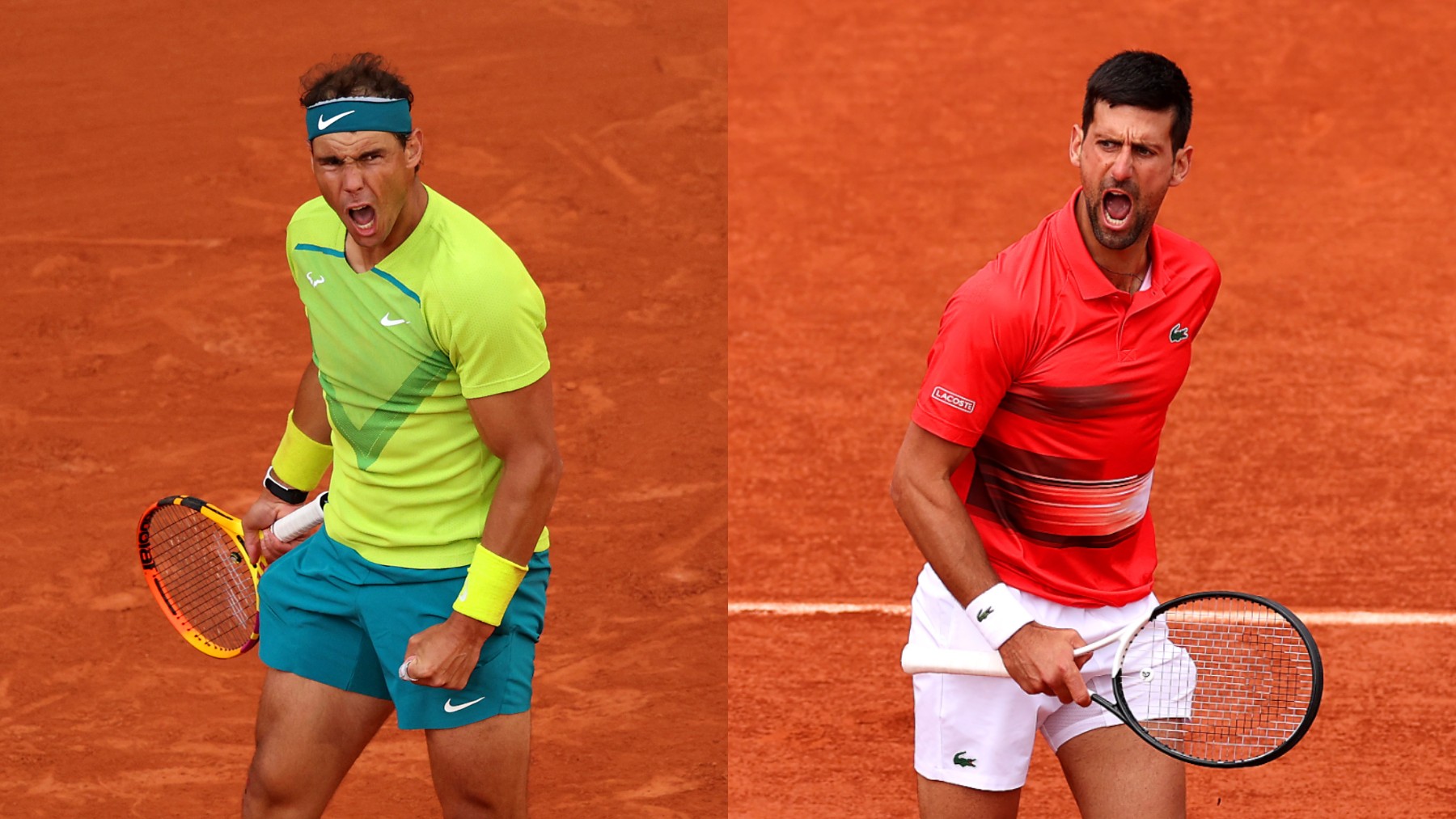 Rafael Nadal vs Novak Djokovic.