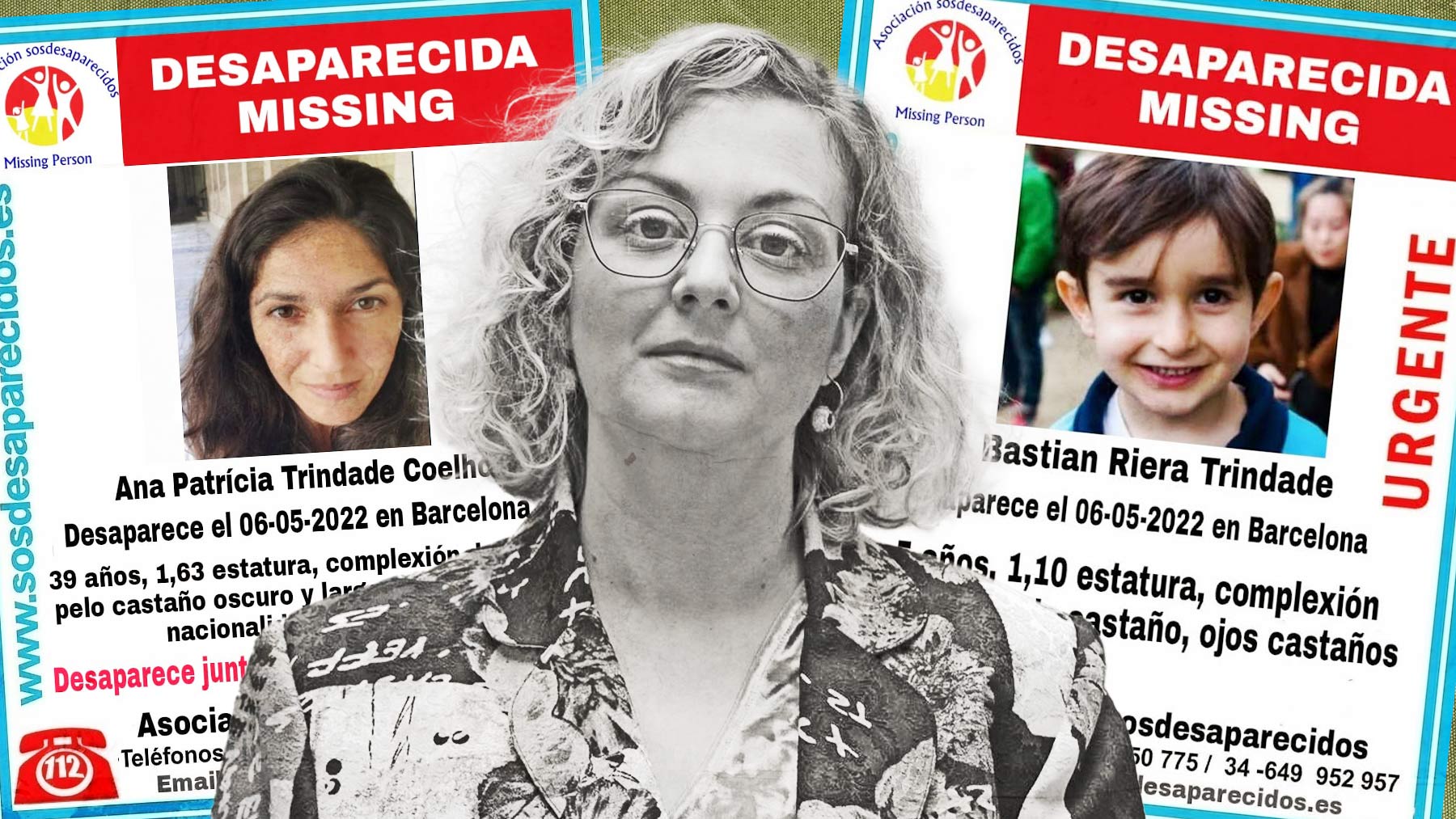 Ana Patricia, María Sevilla y Bastián, el niño desaparecido.