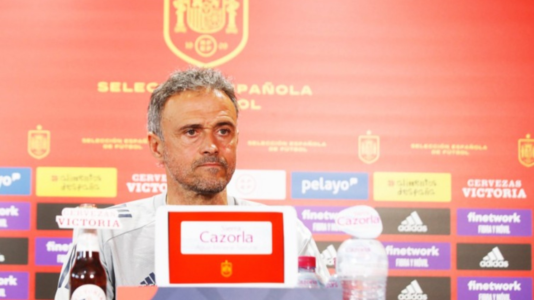 Luis Enrique, durante una rueda de prensa. (RFEF)