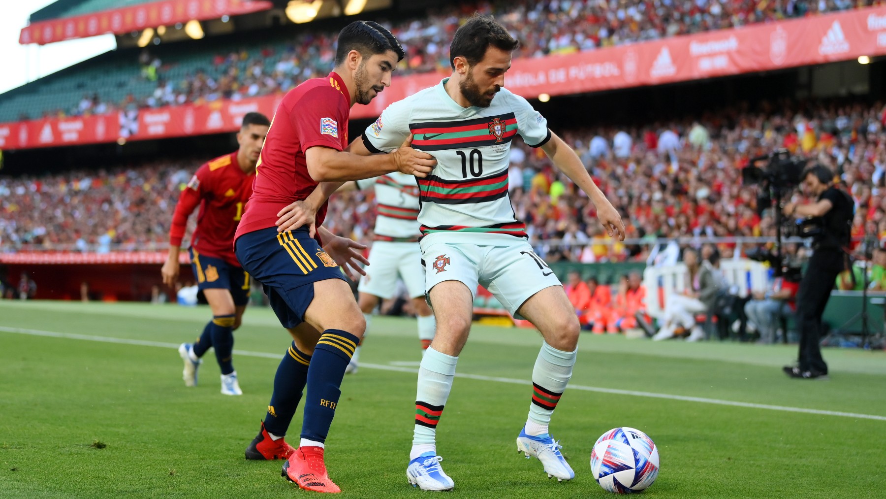 España vs Portugal hoy en vivo online: Partido de la Liga de Naciones en vivo. (Getty)