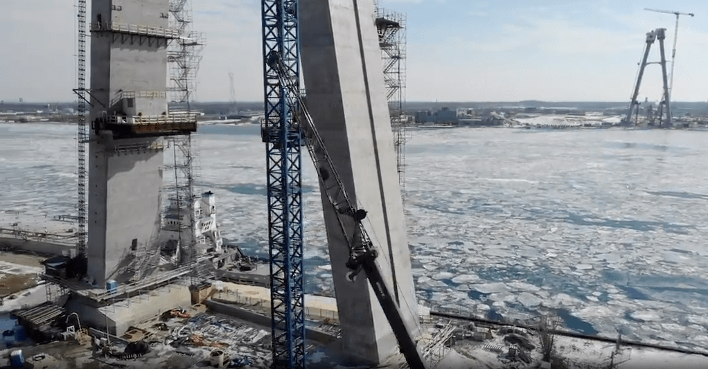 Proceso de construcción del Gordie Howe en Norteamérica. @ACS