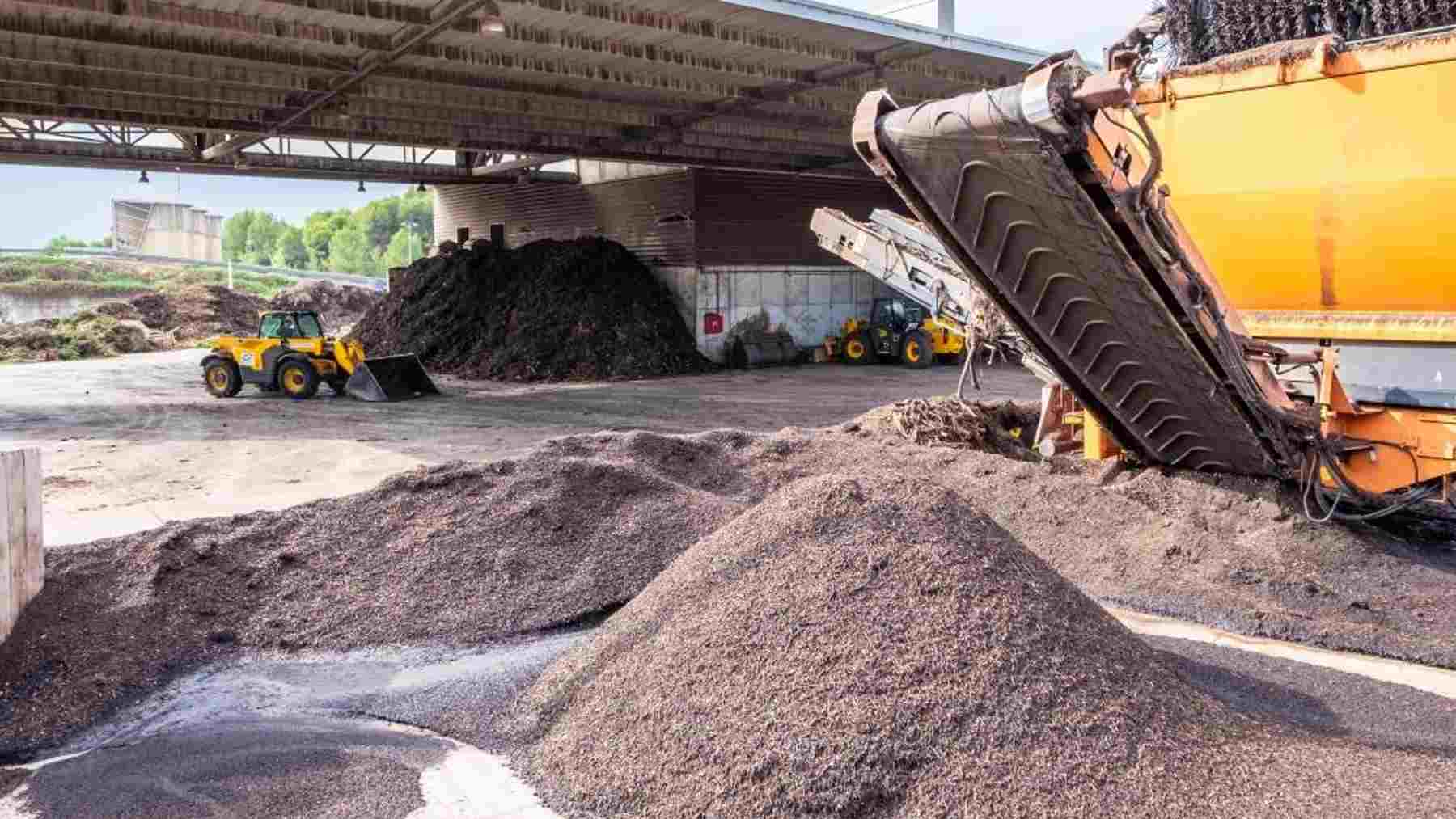 Compost producido en la planta de compostaje de Calvià. TIRME