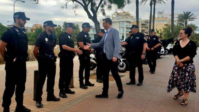 Policías Playa de Palma