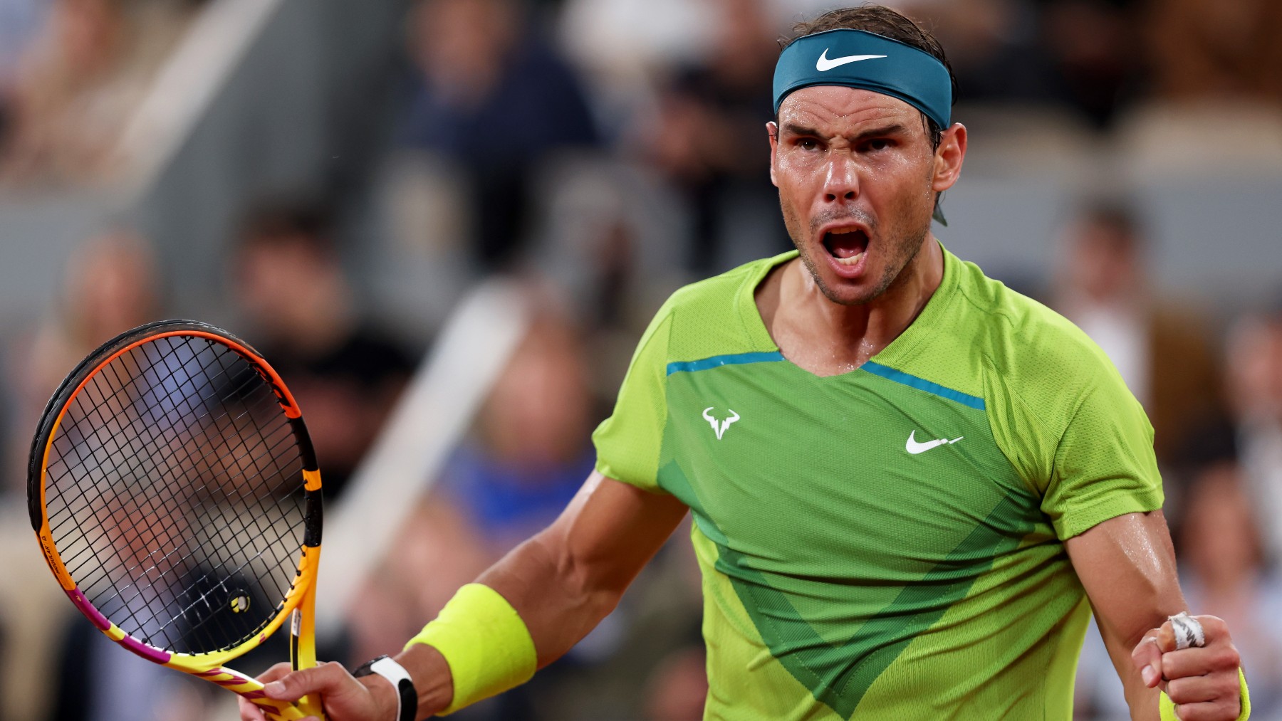 Rafa Nadal celebra su triunfo en Roland Garros. (GETTY)