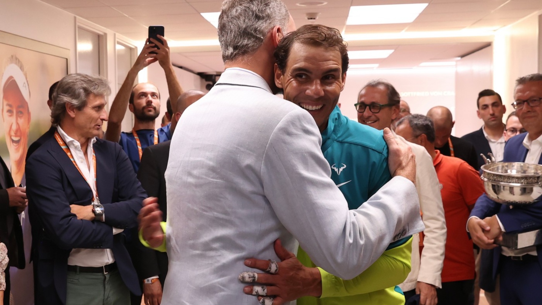 El Rey y Nadal tras la final de Roland Garros 2022 (© Casa de S.M. el Rey)