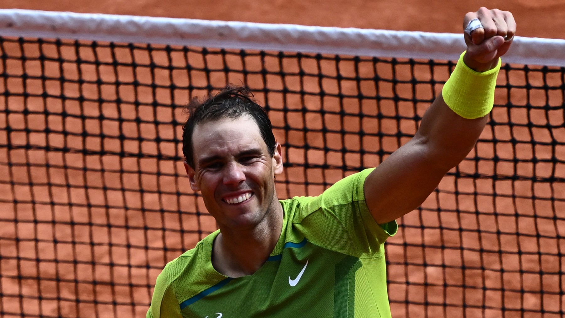 Nadal celebra la victoria en Roland Garros. (AFP)