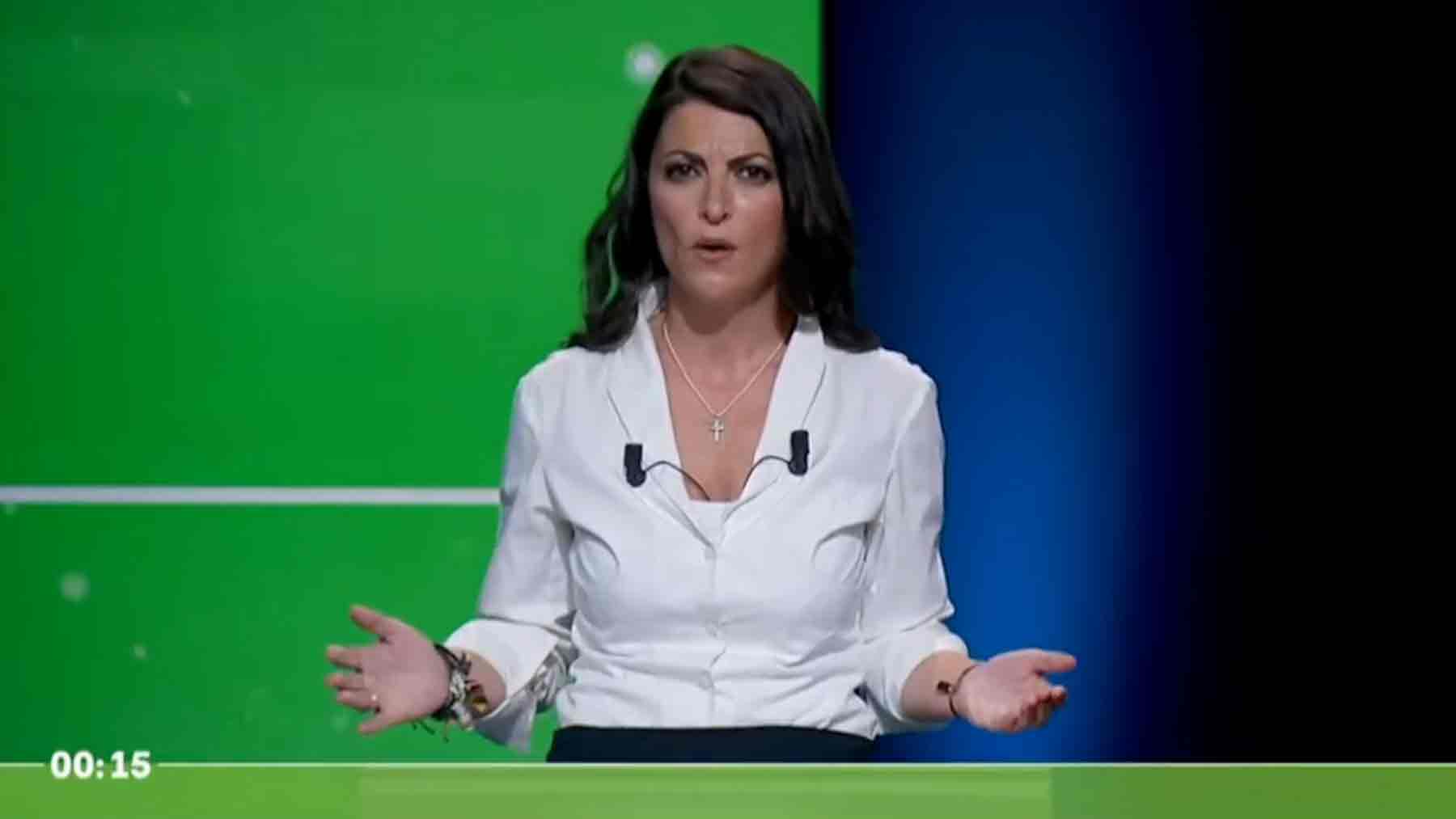 Macarena Olona, candidata de Vox Andalucía.