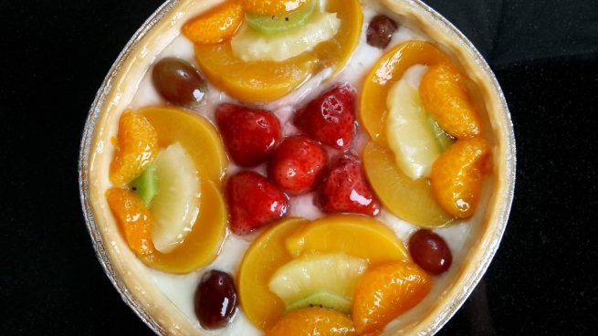 Fruta con merengue