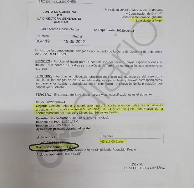 El alcalde socialista de Sevilla gasta 140.000 € en propaganda LGTBI con jornadas de ‘Poderío Trans’